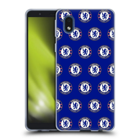 Head Case Designs Officially Licensed Chelsea Football Club Crest Pattern Soft Gel Case Compatible with Samsung Galaxy A01 Core (2020)