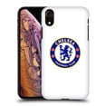 thumbnail image 1 of Head Case Designs Officially Licensed Chelsea Football Club Crest Plain White Hard Back Case Compatible with Apple iPhone XR, 1 of 7