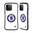 thumbnail image 1 of Head Case Designs Officially Licensed Chelsea Football Club Crest Plain White Hybrid Case Compatible with Apple iPhone 15 Pro Max, 1 of 7