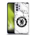 thumbnail image 1 of Head Case Designs Officially Licensed Chelsea Football Club Crest White Marble Soft Gel Case Compatible with Samsung Galaxy A32 5G / M32 5G (2021), 1 of 7