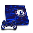 thumbnail image 1 of Head Case Designs Officially Licensed Chelsea Football Club Mixed Logo Camouflage Vinyl Sticker Skin Decal Cover Compatible with Sony PS4 Console & Controller, 1 of 10