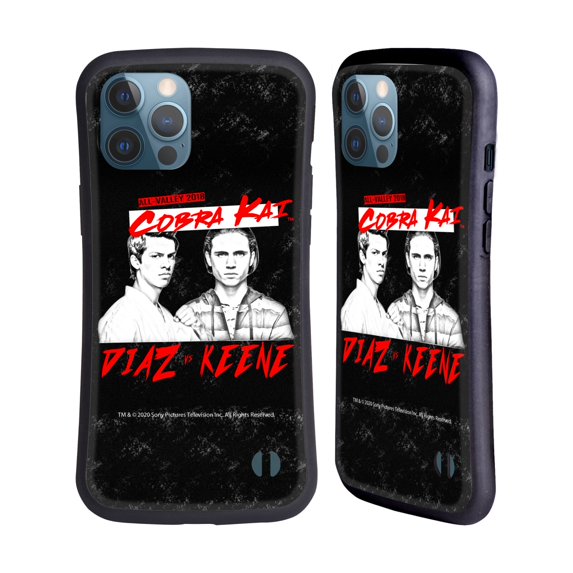 Head Case Designs Officially Licensed Cobra Kai Composed Art Diaz VS Keene Hybrid Case Compatible with Apple iPhone 12 Pro Max