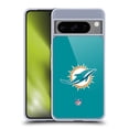 thumbnail image 1 of Head Case Designs NFL Miami Dolphins Logo Plain Soft Gel Case for Google Pixel 8 Pro, 1 of 7