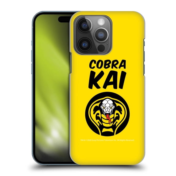 Head Case Designs Officially Licensed Cobra Kai Composed Art Logo 2 Hard Back Case Compatible with Apple iPhone 14 Pro
