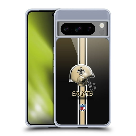 Head Case Designs NFL New Orleans Saints Logo Helmet Soft Gel Case for Google Pixel 8 Pro