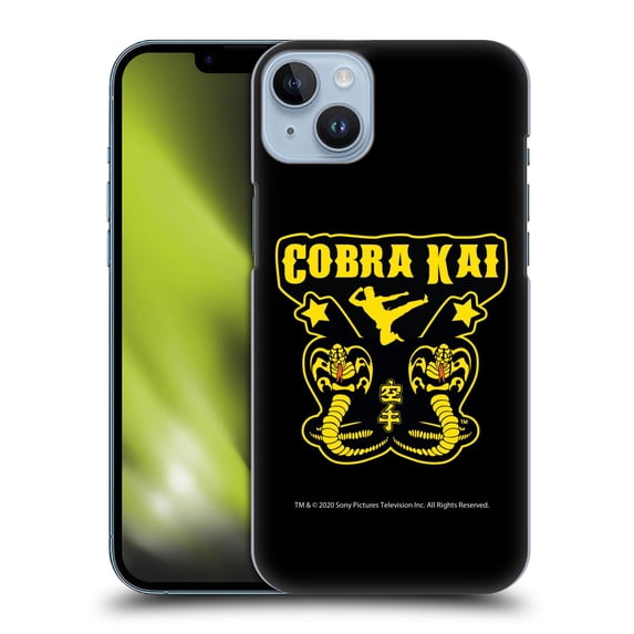 Head Case Designs Officially Licensed Cobra Kai Composed Art Logo Hard Back Case Compatible with Apple iPhone 14 Plus