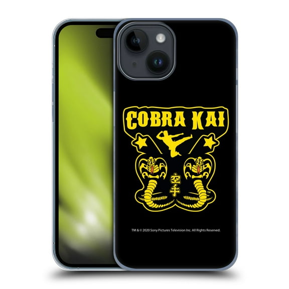 Head Case Designs Officially Licensed Cobra Kai Composed Art Logo Hard Back Case Compatible with Apple iPhone 15