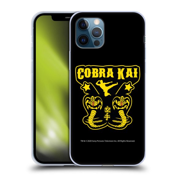 Head Case Designs Officially Licensed Cobra Kai Composed Art Logo Soft Gel Case Compatible with Apple iPhone 12 / iPhone 12 Pro