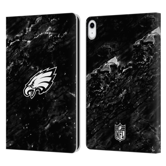Head Case Designs NFL Philadelphia Eagles Artwork Marble Leather Book Wallet Case Cover For Apple iPad 10.9 2022/2025