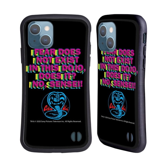 Head Case Designs Officially Licensed Cobra Kai Graphics 2 Dojo Quote Logo Hybrid Case Compatible with Apple iPhone 13