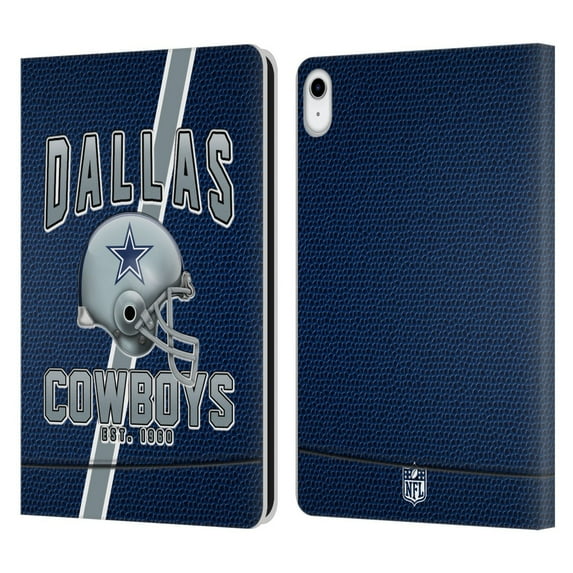 Head Case Designs NFL Dallas Cowboys Logo Art Football Stripes Leather Book Wallet Case Cover For Apple iPad 10.9 2022/2025