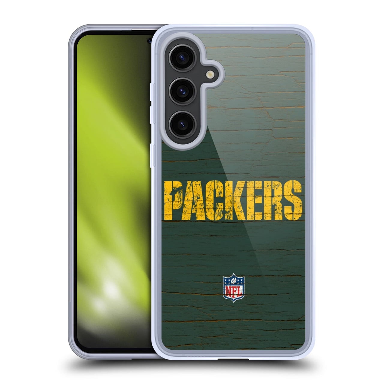 Head Case Designs NFL Green Bay Packers Logo Distressed Look Soft Gel Case for Samsung Galaxy S24+ 5G