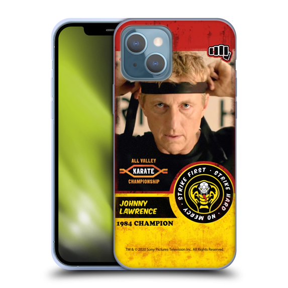 Head Case Designs Officially Licensed Cobra Kai Graphics 2 Johnny Lawrence Karate Soft Gel Case Compatible with Apple iPhone 13