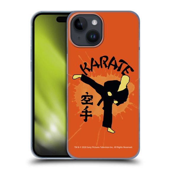 Head Case Designs Officially Licensed Cobra Kai Graphics 2 Karate Logo Hard Back Case Compatible with Apple iPhone 15