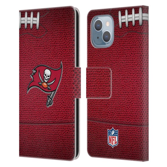 Head Case Designs NFL Tampa Bay Buccaneers Graphics Football Leather Book Wallet Case Cover For Apple iPhone 14
