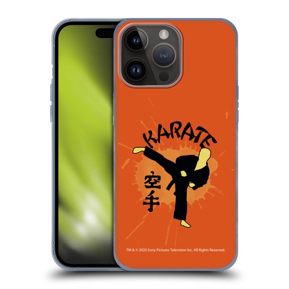 Head Case Designs Officially Licensed Cobra Kai Graphics 2 Karate Logo Soft Gel Case Compatible with Apple iPhone 15 Pro Max