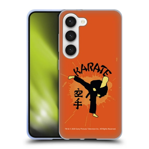 Head Case Designs Officially Licensed Cobra Kai Graphics 2 Karate Logo Soft Gel Case Compatible with Samsung Galaxy S23 5G