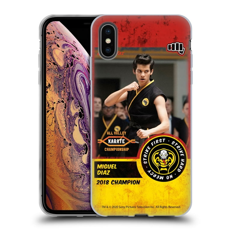 Head Case Designs Officially Licensed Cobra Kai Graphics 2 Miguel Diaz Karate Soft Gel Case Compatible with Apple iPhone XS Max