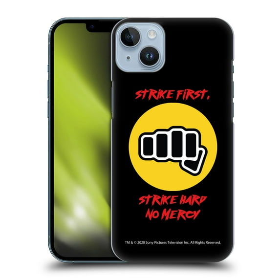 Head Case Designs Officially Licensed Cobra Kai Graphics 2 No Mercy Logo Hard Back Case Compatible with Apple iPhone 14 Plus