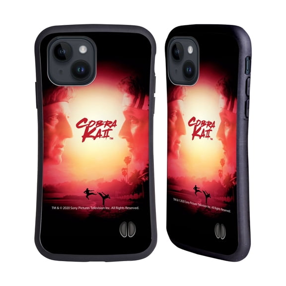 Head Case Designs Officially Licensed Cobra Kai Graphics 2 Season 2 Poster Hybrid Case Compatible with Apple iPhone 15