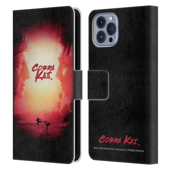 Head Case Designs Officially Licensed Cobra Kai Graphics 2 Season 2 Poster Leather Book Wallet Case Cover Compatible with Apple iPhone 14