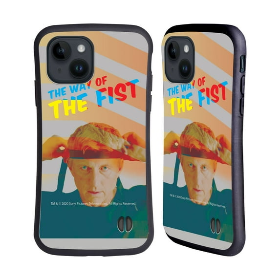 Head Case Designs Officially Licensed Cobra Kai Graphics 2 The Way Of The Fist Hybrid Case Compatible with Apple iPhone 15