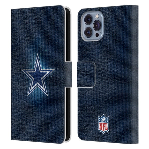 Head Case Designs NFL Dallas Cowboys Artwork LED Leather Book Wallet Case Cover For Apple iPhone 14