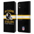 thumbnail image 1 of Head Case Designs NFL Pittsburgh Steelers Graphics Helmet Typography Leather Book Wallet Case Cover For Apple iPhone XR, 1 of 6