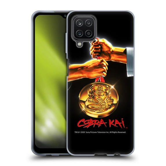 Head Case Designs Officially Licensed Cobra Kai Graphics Gold Medal Soft Gel Case Compatible with Samsung Galaxy A12 (2020)