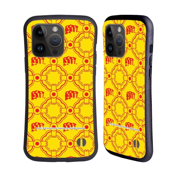 Head Case Designs Officially Licensed Cobra Kai Graphics Karate Hand Pattern Hybrid Case Compatible with Apple iPhone 15 Pro Max