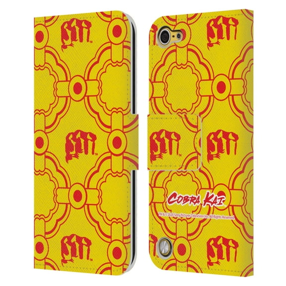 Head Case Designs Officially Licensed Cobra Kai Graphics Karate Hand Pattern Leather Book Wallet Case Cover Compatible with Apple iPod Touch 5G 5th Gen