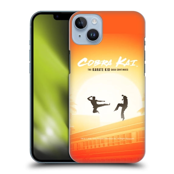 Head Case Designs Officially Licensed Cobra Kai Graphics Karate Kid Saga Hard Back Case Compatible with Apple iPhone 14 Plus