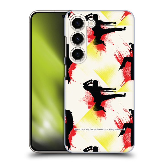 Head Case Designs Officially Licensed Cobra Kai Graphics Kick Pattern Hard Back Case Compatible with Samsung Galaxy S23 5G