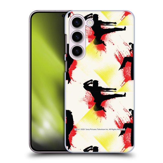 Head Case Designs Officially Licensed Cobra Kai Graphics Kick Pattern Hard Back Case Compatible with Samsung Galaxy S23+ 5G