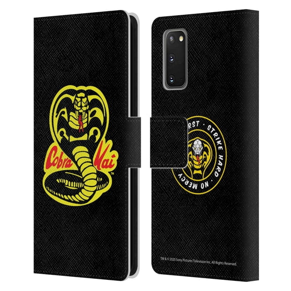 Head Case Designs Officially Licensed Cobra Kai Graphics Logo Leather Book Wallet Case Cover Compatible with Samsung Galaxy S20 / S20 5G