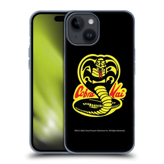 Head Case Designs Officially Licensed Cobra Kai Graphics Logo Soft Gel Case Compatible with Apple iPhone 15
