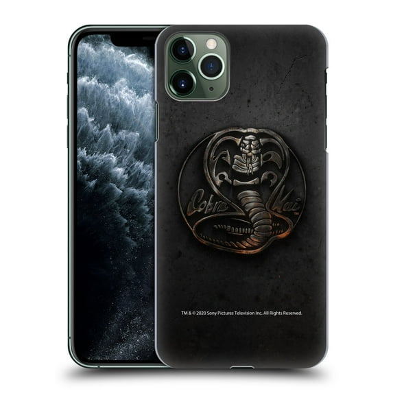 Head Case Designs Officially Licensed Cobra Kai Graphics Metal Logo Hard Back Case Compatible with Apple iPhone 11 Pro Max
