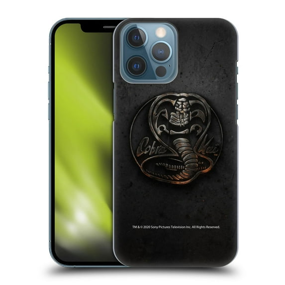 Head Case Designs Officially Licensed Cobra Kai Graphics Metal Logo Hard Back Case Compatible with Apple iPhone 13 Pro Max