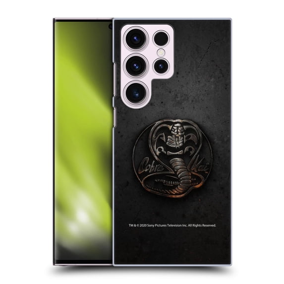 Head Case Designs Officially Licensed Cobra Kai Graphics Metal Logo Hard Back Case Compatible with Samsung Galaxy S23 Ultra 5G