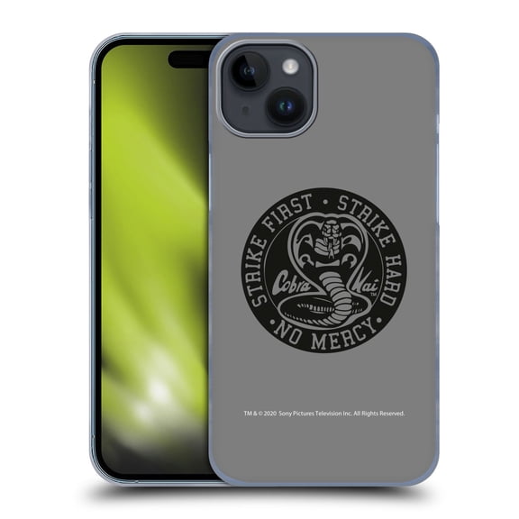 Head Case Designs Officially Licensed Cobra Kai Graphics Strike Logo 2 Hard Back Case Compatible with Apple iPhone 15 Plus