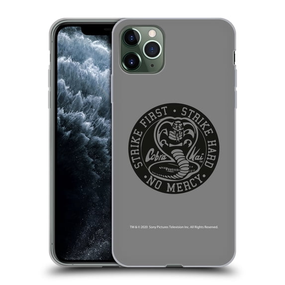 Head Case Designs Officially Licensed Cobra Kai Graphics Strike Logo 2 Soft Gel Case Compatible with Apple iPhone 11 Pro Max