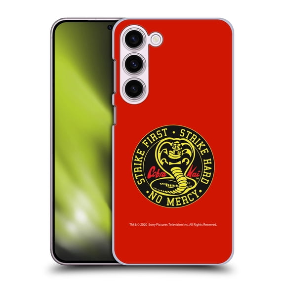Head Case Designs Officially Licensed Cobra Kai Graphics Strike Logo Hard Back Case Compatible with Samsung Galaxy S23+ 5G