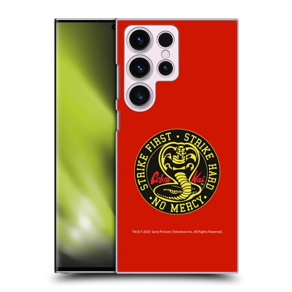 Head Case Designs Officially Licensed Cobra Kai Graphics Strike Logo Hard Back Case Compatible with Samsung Galaxy S23 Ultra 5G