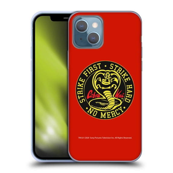 Head Case Designs Officially Licensed Cobra Kai Graphics Strike Logo Soft Gel Case Compatible with Apple iPhone 13