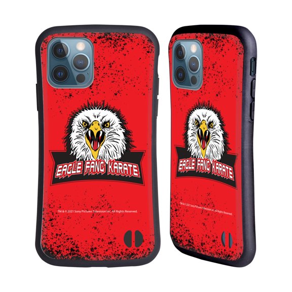 Head Case Designs Officially Licensed Cobra Kai Key Art Eagle Fang Logo Hybrid Case Compatible with Apple iPhone 12 / iPhone 12 Pro