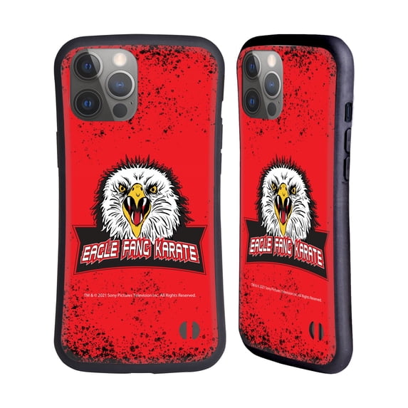 Head Case Designs Officially Licensed Cobra Kai Key Art Eagle Fang Logo Hybrid Case Compatible with Apple iPhone 14 Pro Max