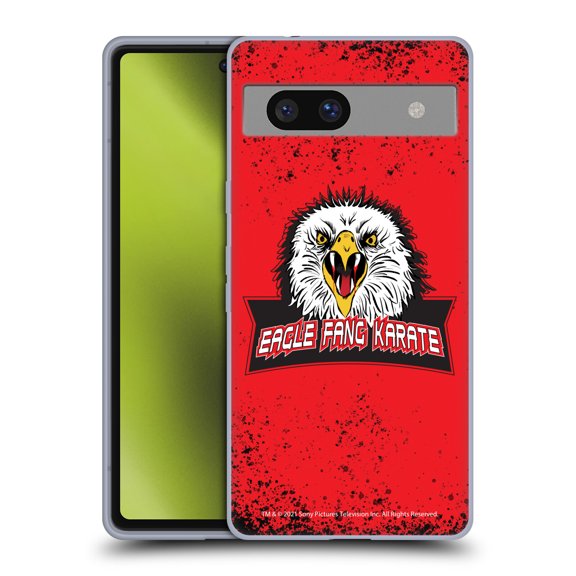 Head Case Designs Officially Licensed Cobra Kai Key Art Eagle Fang Logo Soft Gel Case Compatible with Google Pixel 7a