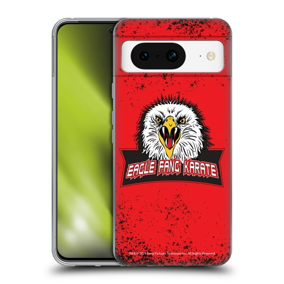 Head Case Designs Officially Licensed Cobra Kai Key Art Eagle Fang Logo Soft Gel Case Compatible with Google Pixel 8
