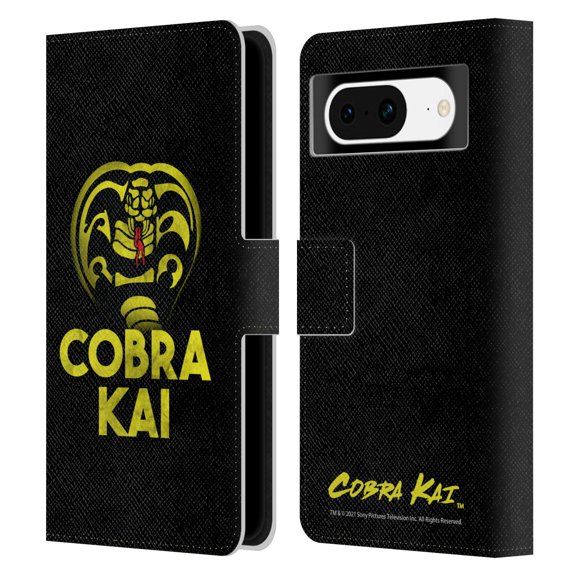 Head Case Designs Officially Licensed Cobra Kai Season 4 Key Art Team Cobra Kai Leather Book Wallet Case Cover Compatible with Google Pixel 8