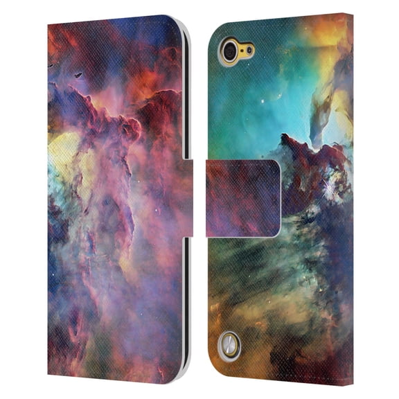 Head Case Designs Officially Licensed Cosmo18 Space Lagoon Nebula Leather Book Wallet Case Cover Compatible with Apple iPod Touch 5G 5th Gen